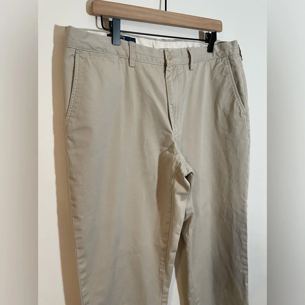 Vintage Polo Ralph Lauren Preston Pant Men’s 38x30 Tan Khaki Preppy Chino